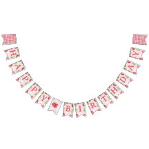 Niedlich Pink Strawberry Happy Birthday