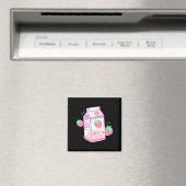 Niedlich Pink Strawberry Milk Japanisch Kawaii Ret Magnet (In Situ (Geschirrspüler))