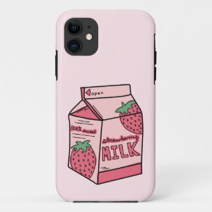 Niedlich Pink Strawberry Milk Karton Case-Mate iPhone Hülle