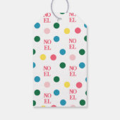 Niedlich Pink Strip Christlich Weihnachten Geschenkanhänger (Rückseite)