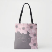 Niedlich Pink-Taupe Poppies Brides Tasche (Vorderseite)