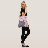Niedlich Pink-Taupe Poppies Brides Tasche (Am Model)