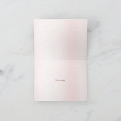 Niedlich Pink Teddy Bear Heißluftballon Beautiful Dankeskarte (Innenseite)