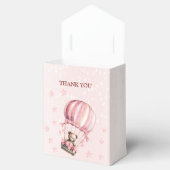 Niedlich Pink Teddy Bear Heißluftballon Party Geschenkschachtel (Geöffnet)