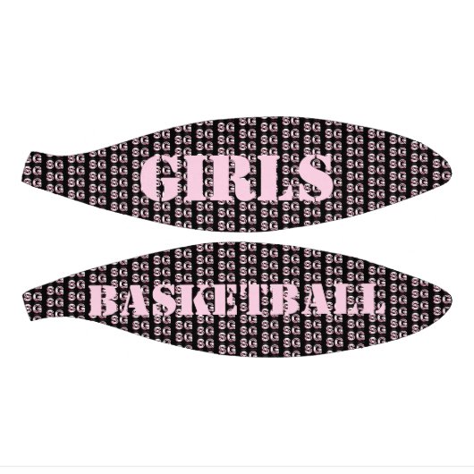 Niedlich Pink Text Mini Girls Basketball (Panele)