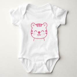 Niedlich Pink Tiger Baby Bodysuit Baby Strampler