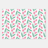 Niedlich Pink Tulip Geschenkpapier Set (Vorderseite 3)