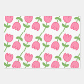Niedlich Pink Tulip Geschenkpapier Set (Vorderseite 2)