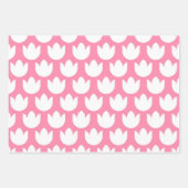 Niedlich Pink Tulip Geschenkpapier Set (Vorderseite)