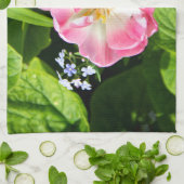 Niedlich-Pink-Tulpe Geschirrtuch (Gefaltet)