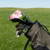 Niedlich-Pink-Tulpe Golf Headcover (In SItu)