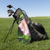Niedlich-Pink-Tulpe Golfhandtuch (Gras)