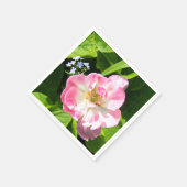 Niedlich-Pink-Tulpe Serviette (Ecke)