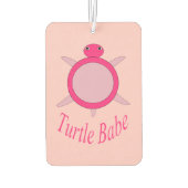 Niedlich Pink Turtle Babe Air Freshener Autolufterfrischer (Rückseite)