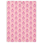 Niedlich Pink Turtle Babe Clipboard Klemmbrett (Rückseite)
