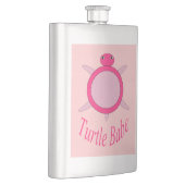 Niedlich Pink Turtle Babe Flask Flachmann (Rechts)