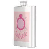 Niedlich Pink Turtle Babe Flask Flachmann (Links)