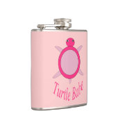 Niedlich Pink Turtle Babe Flask Flachmann (Rechts)