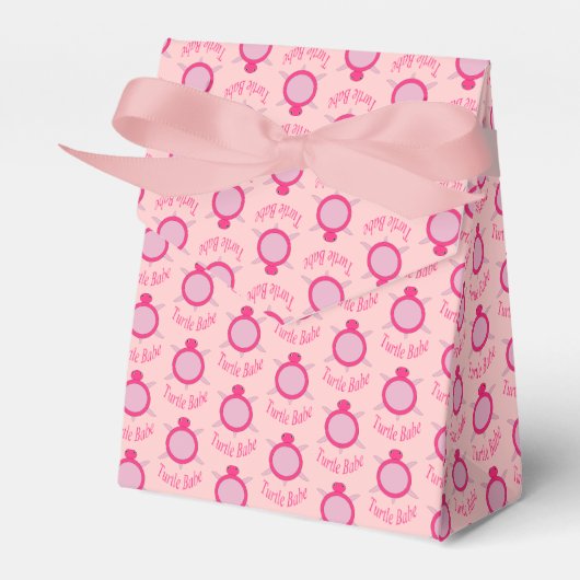 Niedlich Pink Turtle Babe Gevor Box Geschenkschachtel (Vorderseite)