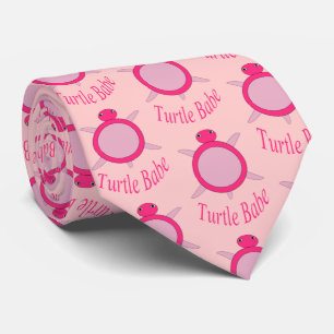 Niedlich Pink Turtle Babe Krawatte