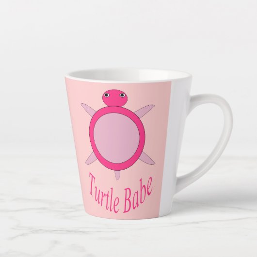 Niedlich Pink Turtle Babe Milchtasse (Rechts)