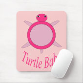 Niedlich Pink Turtle Babe Mousepad (Mit Mouse)