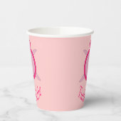 Niedlich Pink Turtle Babe Pappbecher (Links)