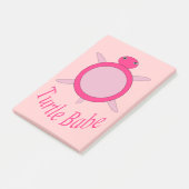 Niedlich Pink Turtle Babe Post it notes Pad Post-it Klebezettel (angewinkelt)