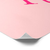 Niedlich Pink Turtle Babe Poster (Ecke)