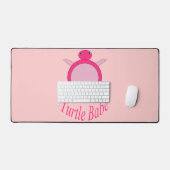 Niedlich Pink Turtle Babe Schreibtischunterlage (Tastatur & Maus)