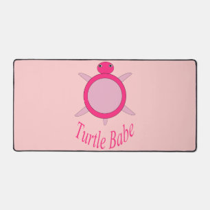 Niedlich Pink Turtle Babe Schreibtischunterlage