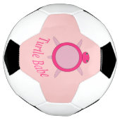 Niedlich Pink Turtle Babe Soccer Ball (Gedreht)