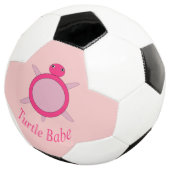 Niedlich Pink Turtle Babe Soccer Ball (Dreiviertel)