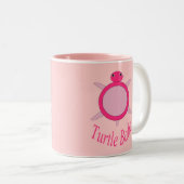 Niedlich Pink Turtle Babe Tasse (VorderseiteRechts)