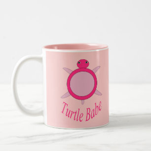 Niedlich Pink Turtle Babe Tasse