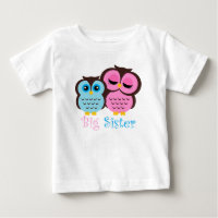 Niedlich Pink und Blue Owls Big Sister Little Brot