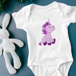 Niedlich Pink Unicorn Baby Girl Baby Strampler
