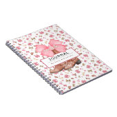 Niedlich Pink Watercolor Bows Cowgirl Boots Journa Notizblock (Rechte Seite)