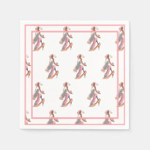 Niedlich Pink Watercolor Diva Glam Stilettos Paper