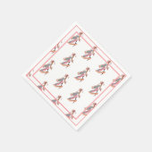 Niedlich Pink Watercolor Diva Glam Stilettos Paper Serviette (Ecke)