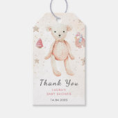 Niedlich Pink Watercolor Kinderspielzeug Kinderdus Geschenkanhänger (Vorderseite)