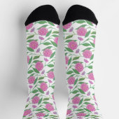 Niedlich Pink Watercolor Liberty Blumenmuster Girl Socken (Oben)