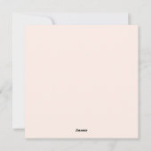 Niedlich Pink Watercolor Snowman Weihnachten (Rückseite)