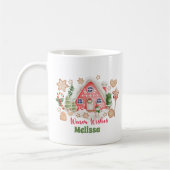 Niedlich Pink Watercolor Weihnachten Warme Wünsche Kaffeetasse (Links)
