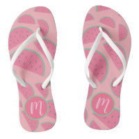 Niedlich-Pink-Watermelon-Muster-Monogramm