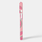 Niedlich-Pink-Watermelon-Muster-Monogramm Case-Mate iPhone Hülle (Rückseite / Links)