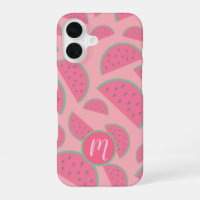 Niedlich-Pink-Watermelon-Muster-Monogramm