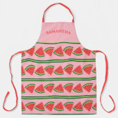 Niedlich Pink Watermelon Slices Design Individuell Schürze (Vorderseite)
