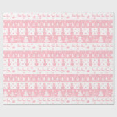 Niedlich Pink Weihnachten Wintergeschenke Geschenkpapier (Flach)
