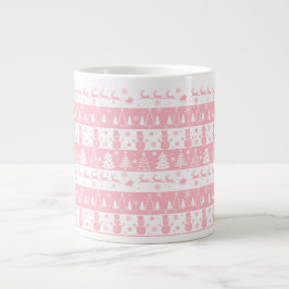 Niedlich Pink Weihnachten Wintergeschenke Jumbo-Tasse